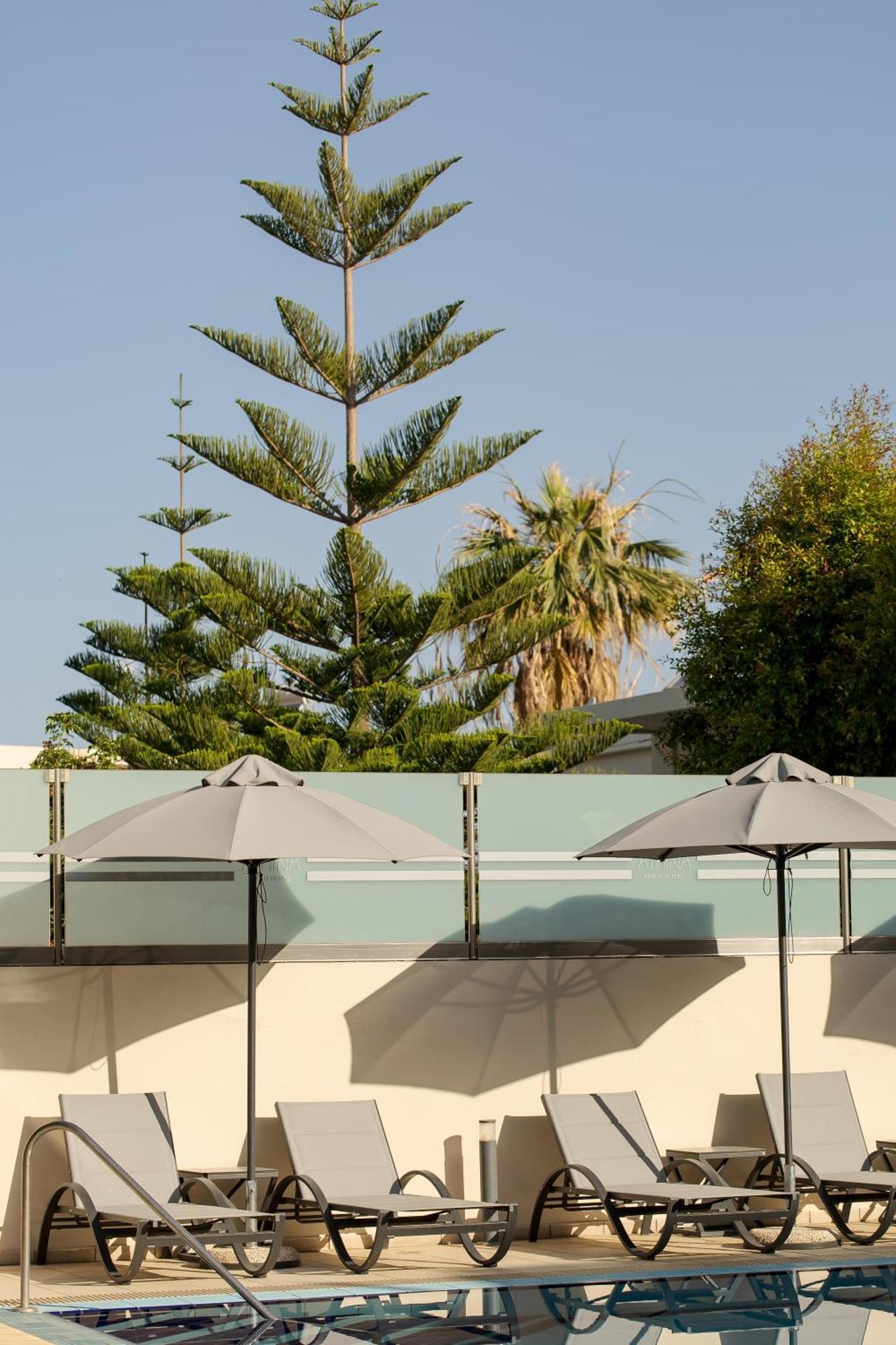 Athina Beach Hotel Kato Daratso Bagian luar foto