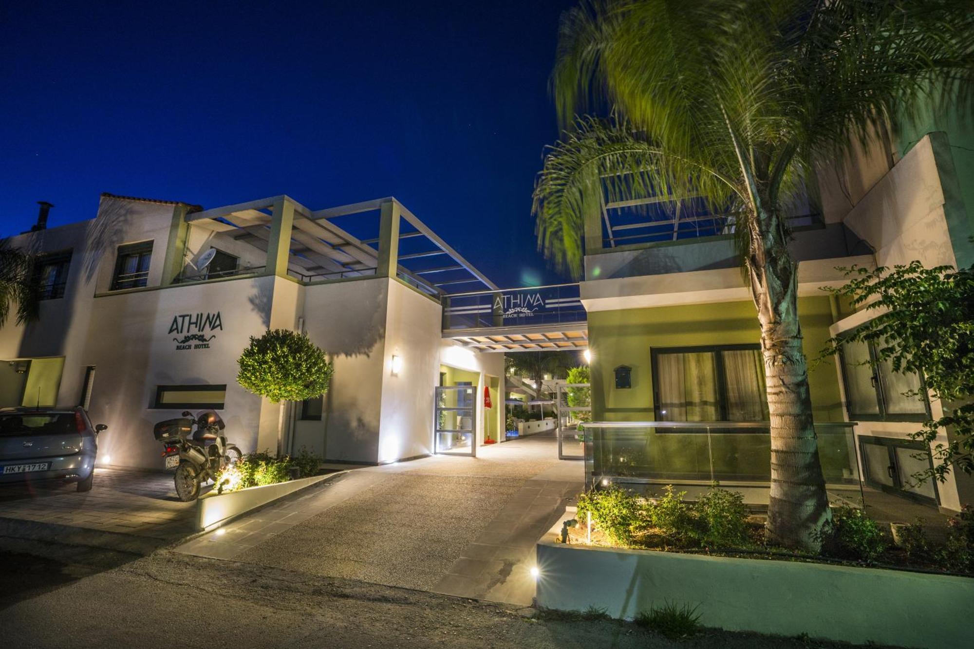 Athina Beach Hotel Kato Daratso Bagian luar foto