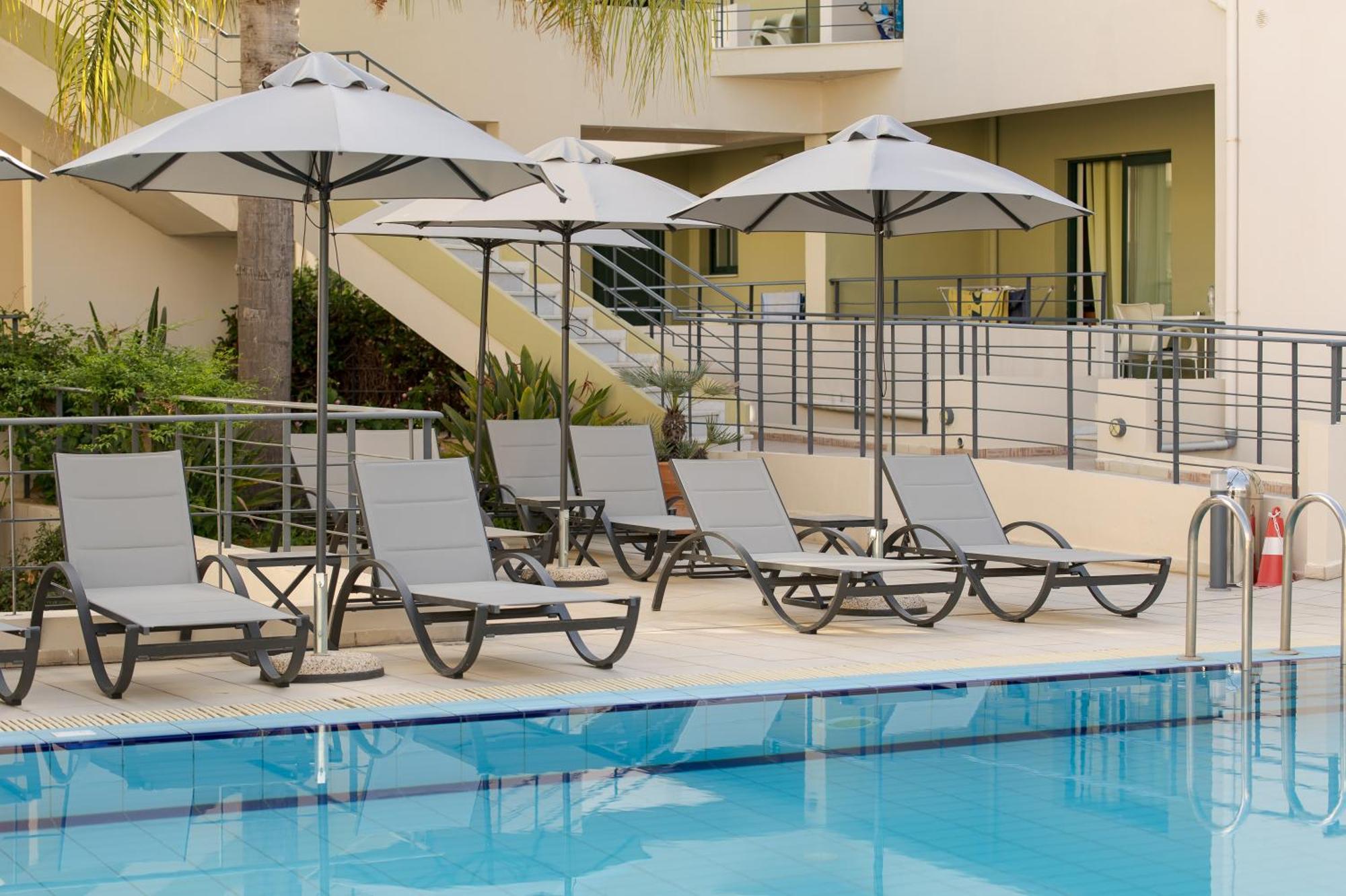 Athina Beach Hotel Kato Daratso Bagian luar foto